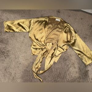 Urban outfitters satin tie top